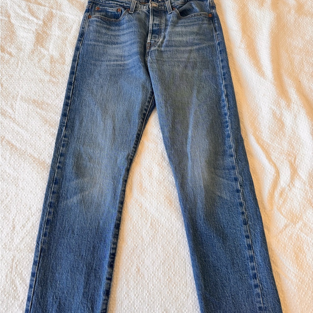 Levi's Blue Straight Leg Jeans Vintage Wash